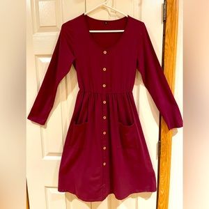 Dress with long sleeves